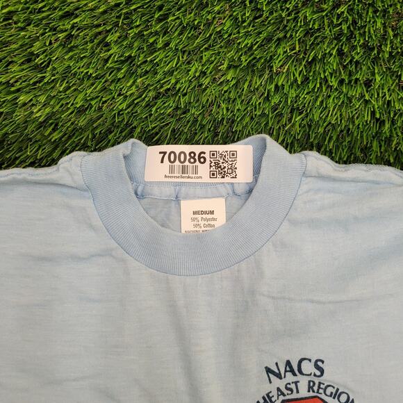 Vintage 1983 NACS Opryland Nashville Shirt XS 16x24 Light Blue US 80s - Picture 5 of 13